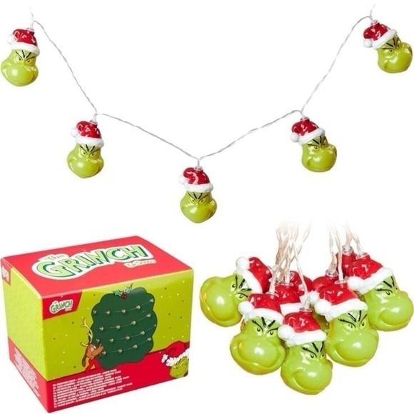 The Grinch LED Christmas Lights Battery Operated Fairy Lights String Light Decor - Picture 1 of 12
